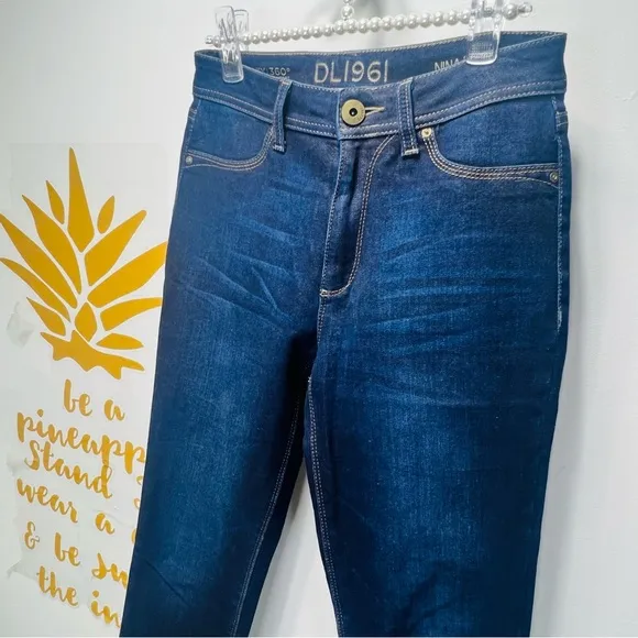 DL1961 Premium Denim Nina Super High Rise Skinny Jeans Dark Wash Size 26