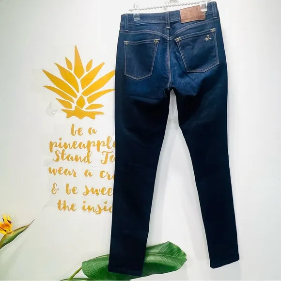 DL1961 Premium Denim Nina Super High Rise Skinny Jeans Dark Wash Size 26