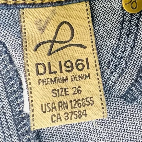 DL1961 Premium Denim Nina Super High Rise Skinny Jeans Dark Wash Size 26