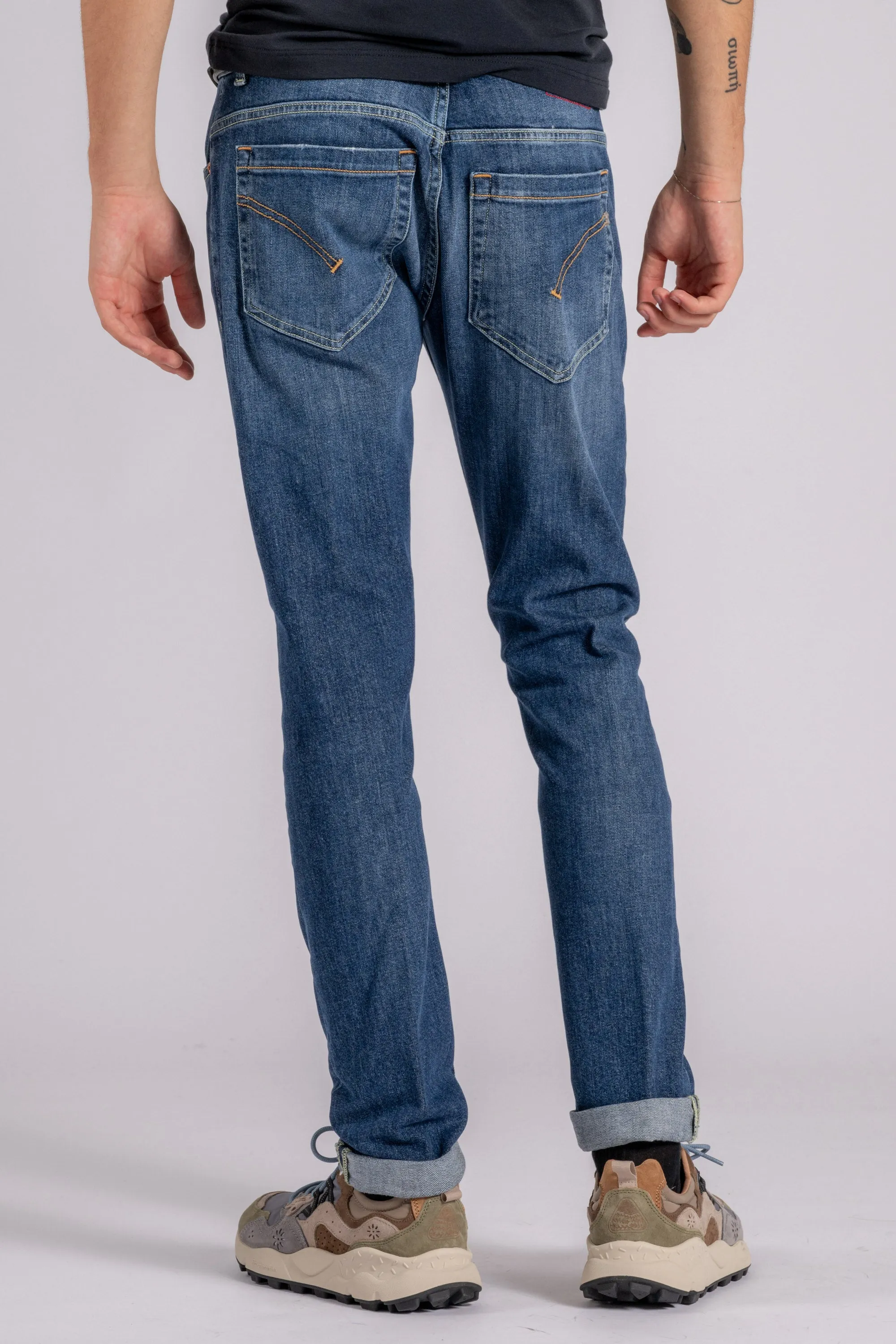 Dondup Jeans George 99% Cotone 1% Elastam Blu