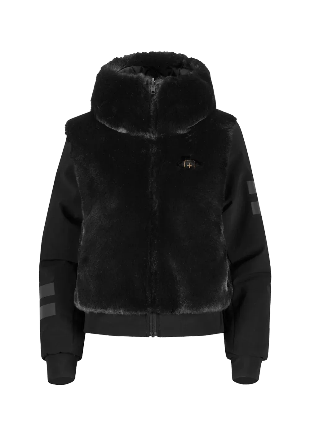 Double-Face Bomber Jacket Eco Fur W