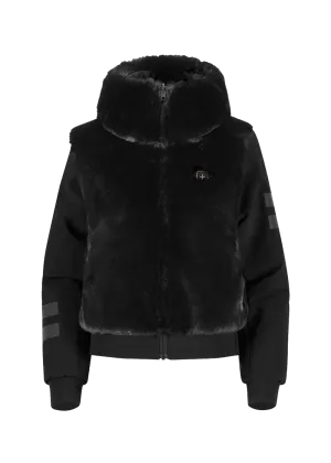 Double-Face Bomber Jacket Eco Fur W