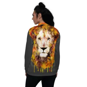 Eclipse Bomber Jacket - OG Hippie Chick (large Lion on back)