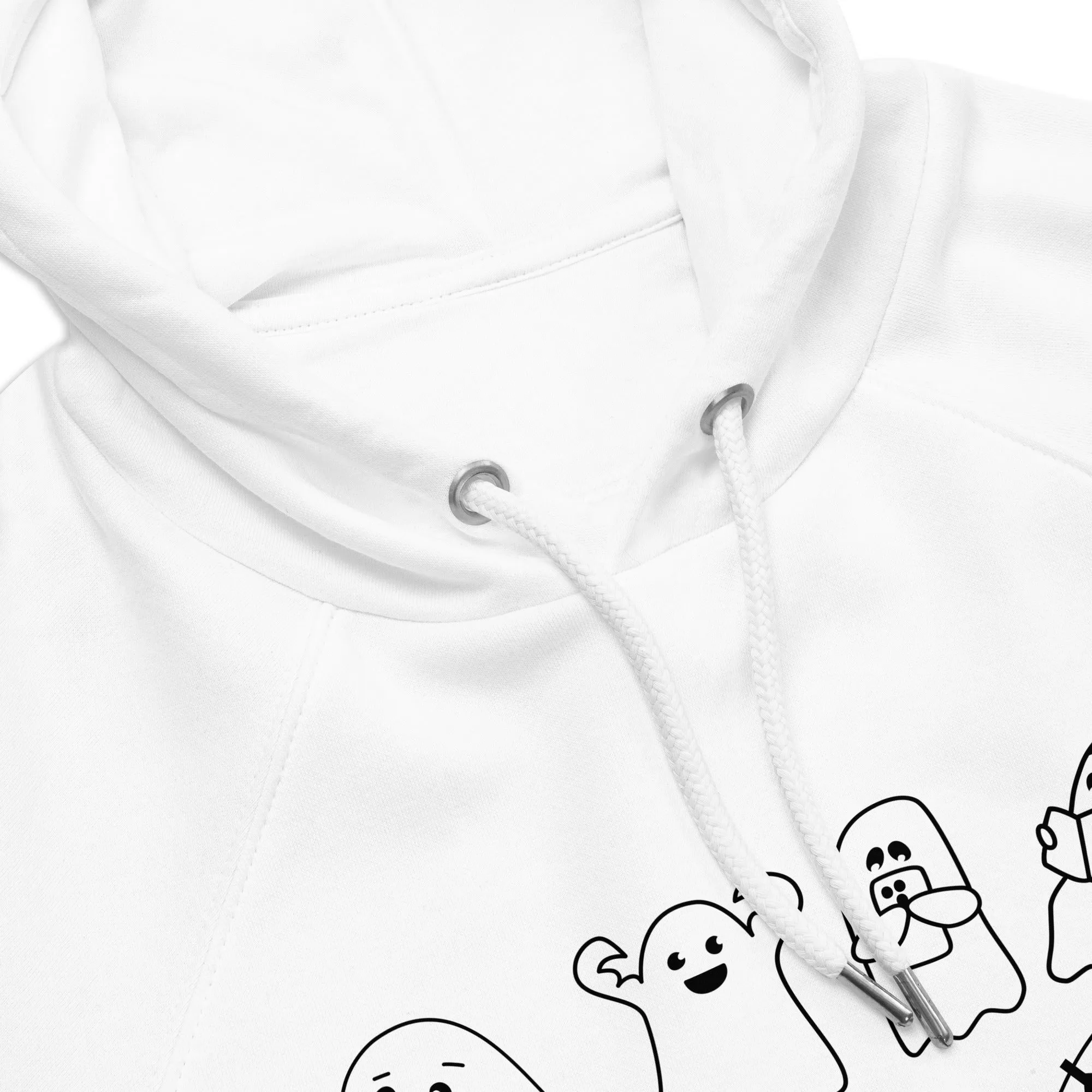 Eco Raglan Hoodie Unisex - Ghost