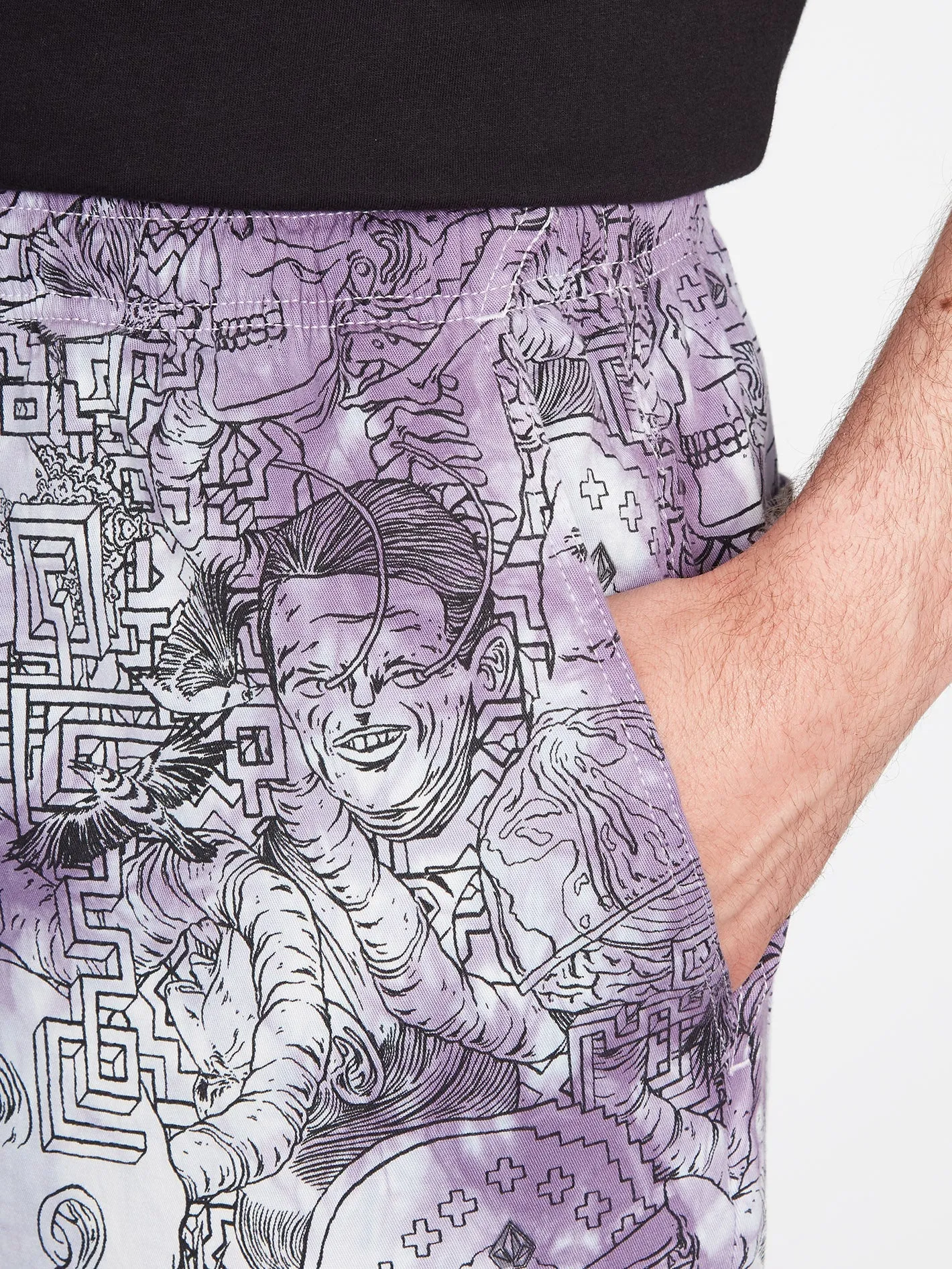 Ed Merlin Murray elastischer Bund Hose - PRINT