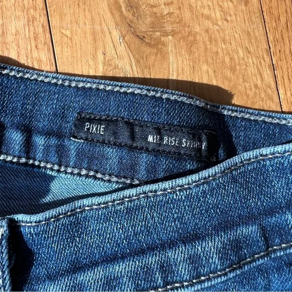 Edwin Pixie Mid Rise Skinny Jeans Sz 25