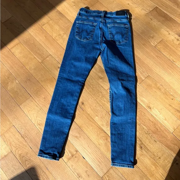 Edwin Pixie Mid Rise Skinny Jeans Sz 25