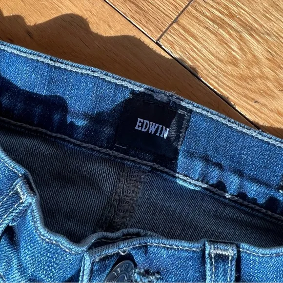 Edwin Pixie Mid Rise Skinny Jeans Sz 25