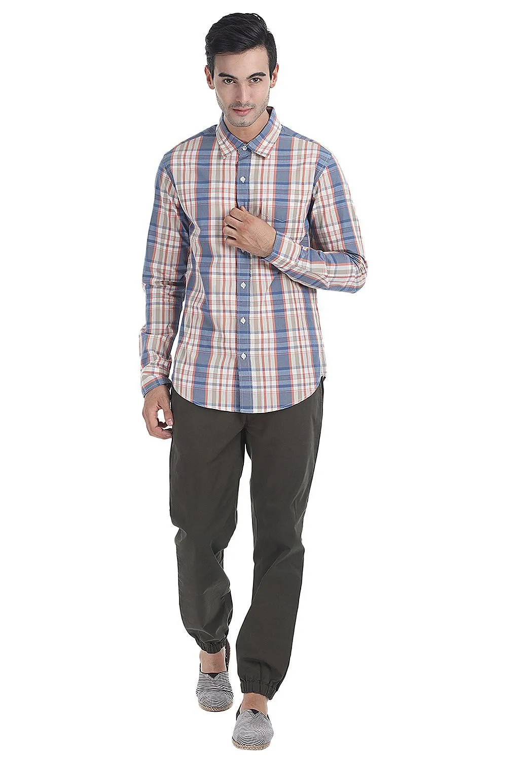 Enzyme Washed Lightweight Cotton Twill Pant