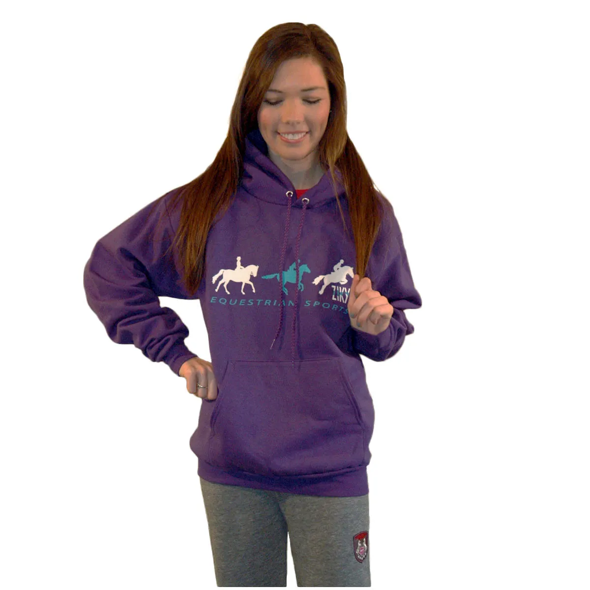 Equestrian Sports Hoody Purple