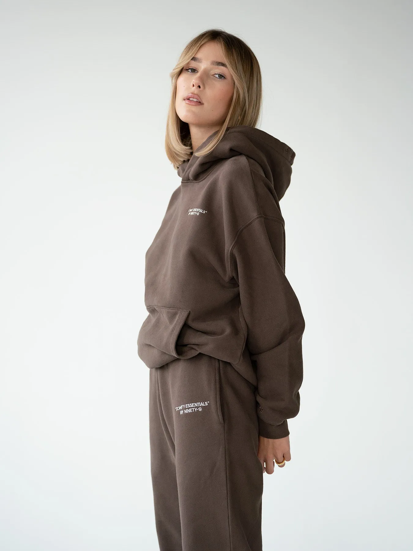 ESSENTIALS - Hoodie  •  Brown