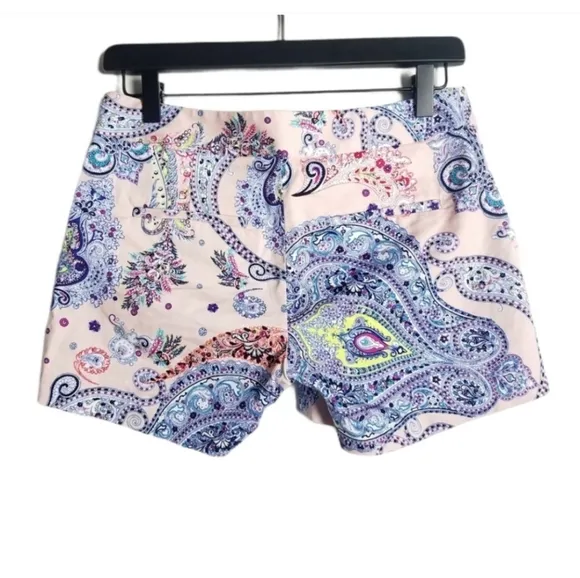 EXPRESS Paisley print Pink Chino shorts Size 0