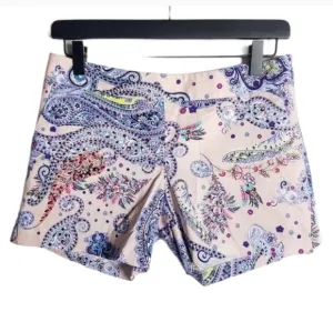 EXPRESS Paisley print Pink Chino shorts Size 0