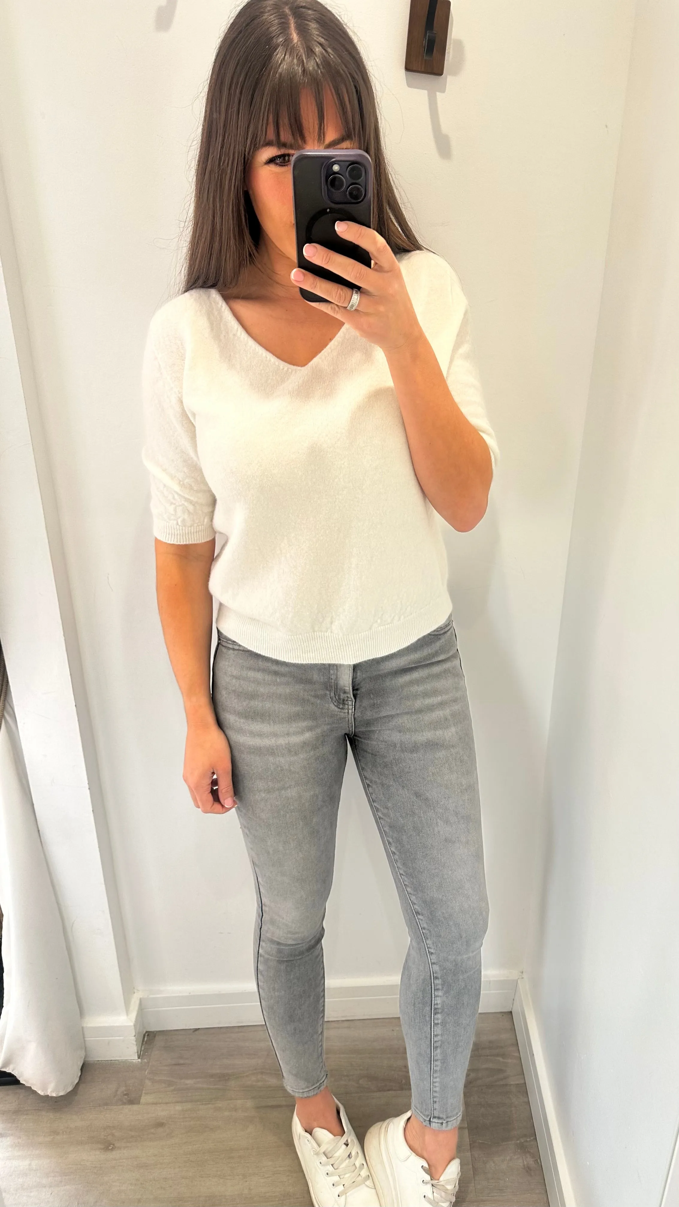 FADED GREY STRETCH SKINNY JEANS
