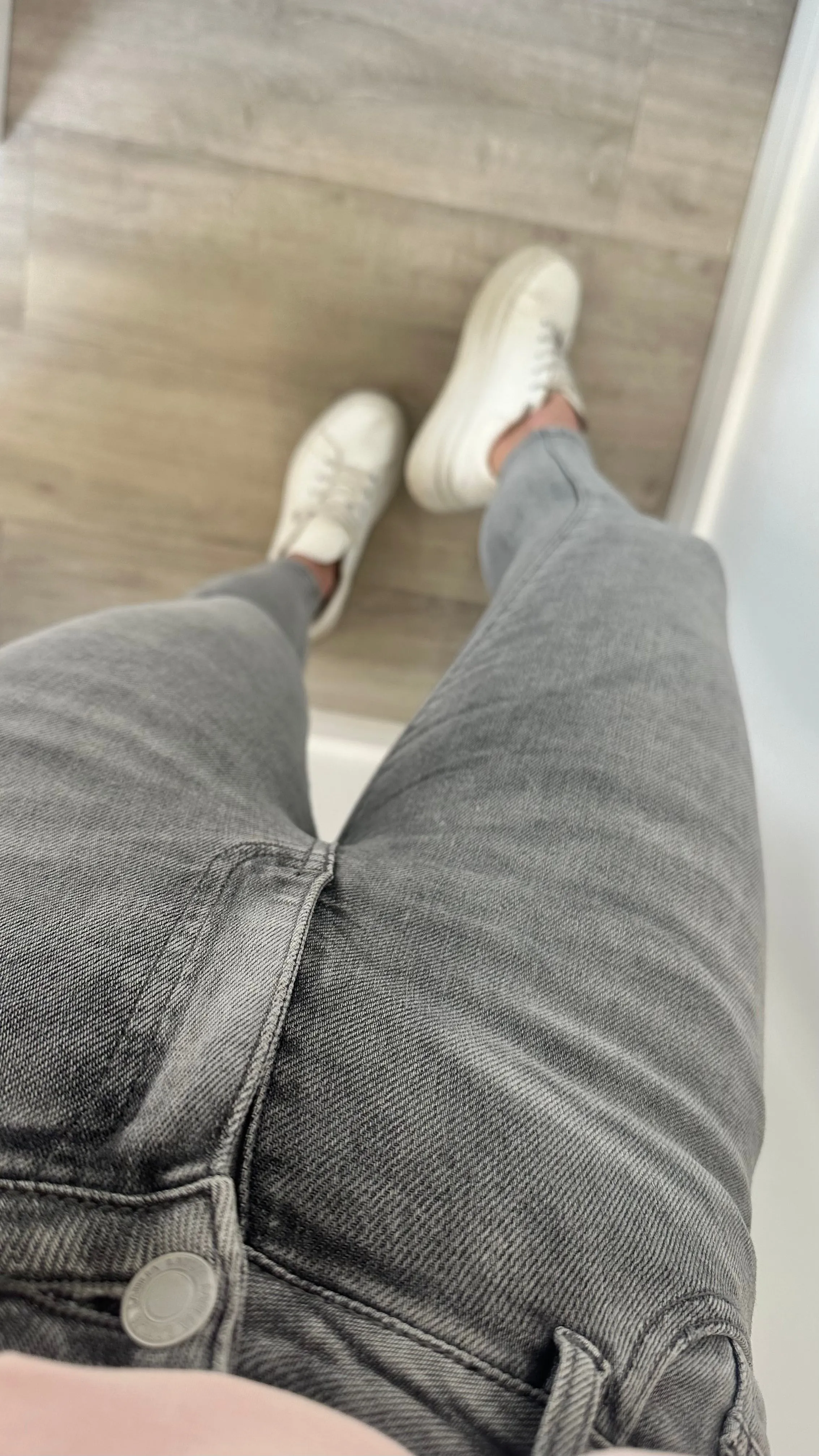 FADED GREY STRETCH SKINNY JEANS