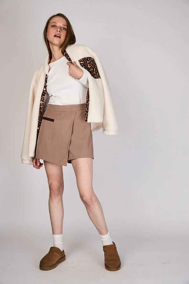 Falda Short Emilia Taupe ATR by Eclipse