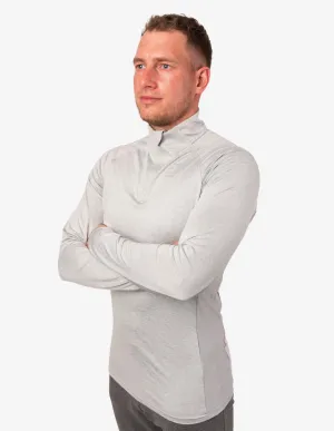 Fallout 1/4 zip pullover - light grey
