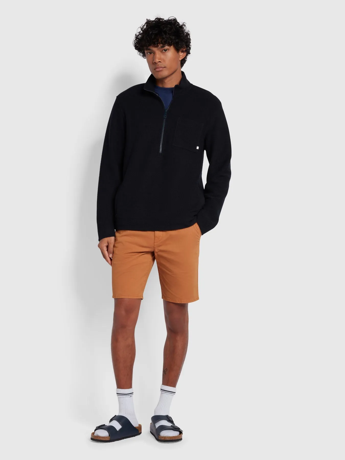 Farah Hawk Chino Shorts Gold