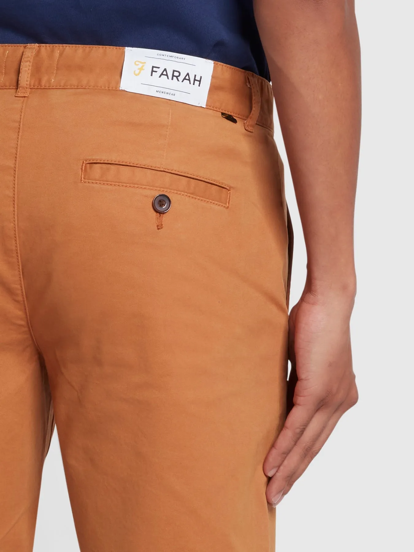 Farah Hawk Chino Shorts Gold