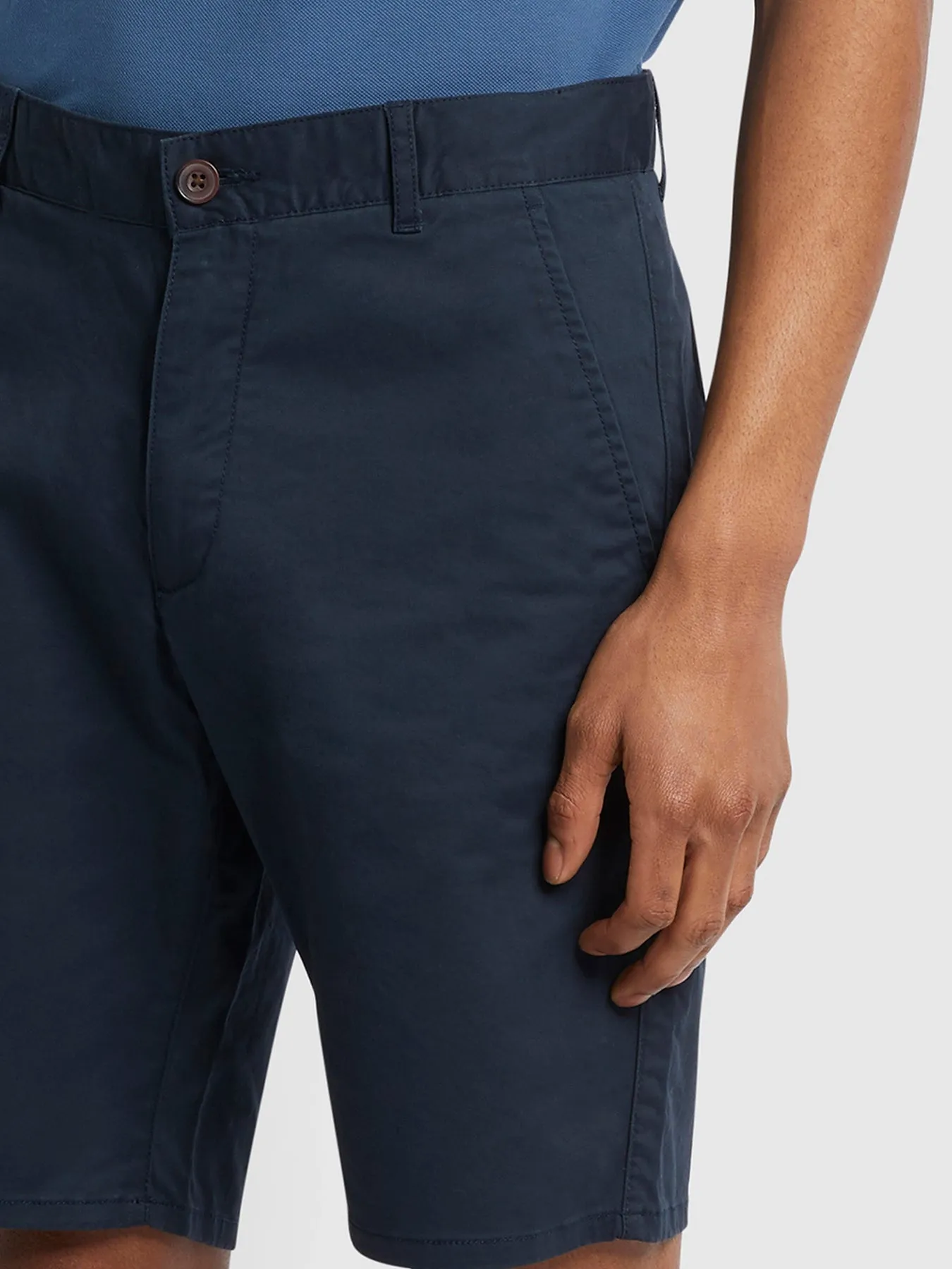 Farah Hawk Chino Shorts Navy Blue