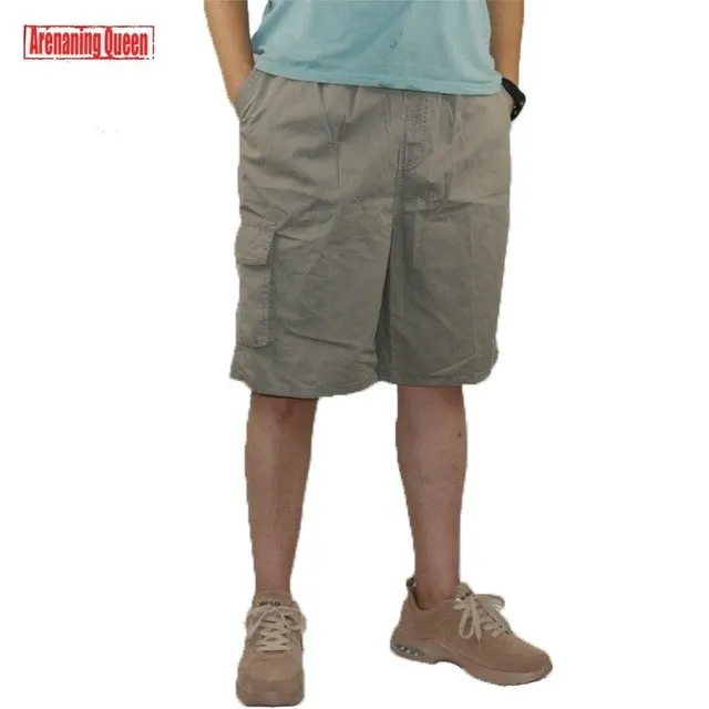 Fashion Men's Cotton Cargo Shorts Men Camouflage Summer Camo Multi-Pocket Boys Casual Short Pants Plaid Military Big Plus Size