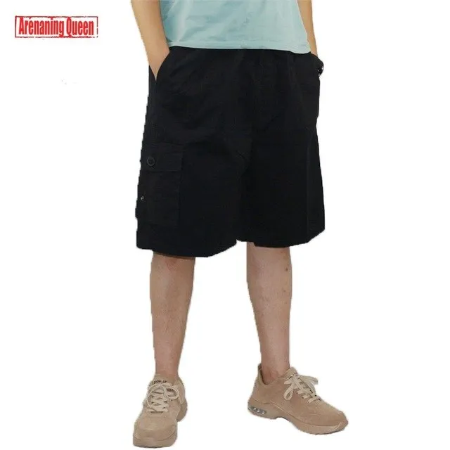 Fashion Men's Cotton Cargo Shorts Men Camouflage Summer Camo Multi-Pocket Boys Casual Short Pants Plaid Military Big Plus Size