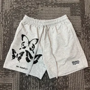 Fashionable personalized butterfly print casual shorts