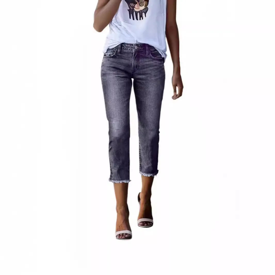 Fashionable Retro Slim-fit Stretch Jeans For Women