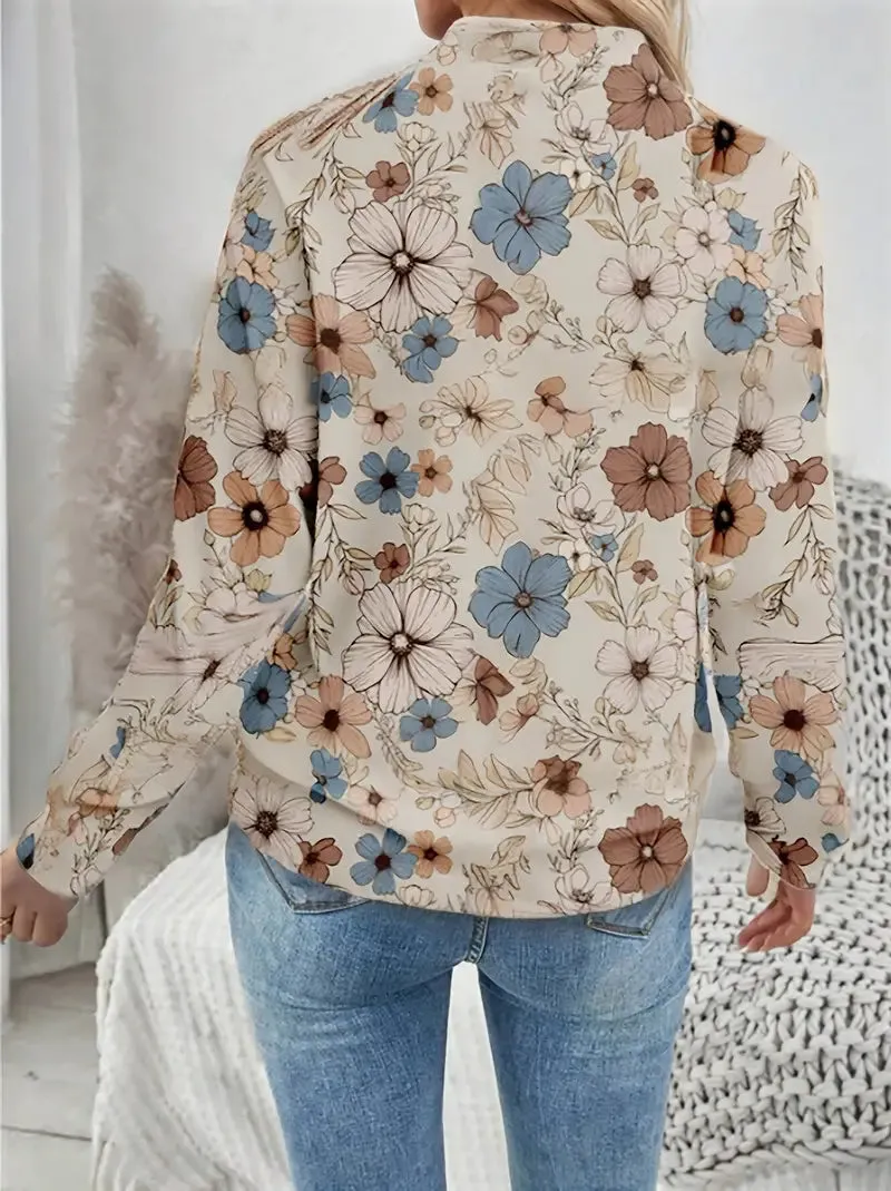 Floral Spring Summer Bomber Jacket for Women