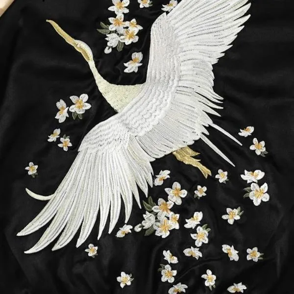 Floral Wings Jacket - Black Gold