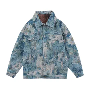 Flower Denim  Jacket
