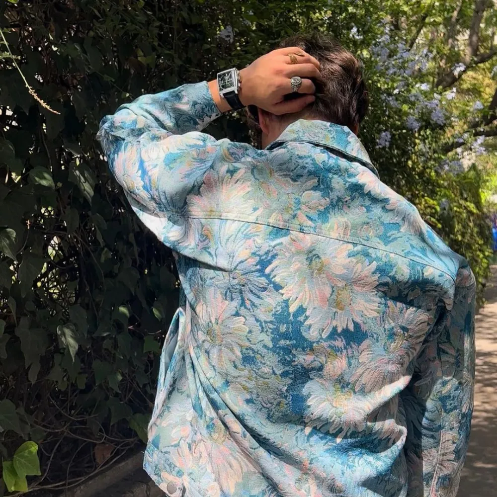 Flower Denim  Jacket