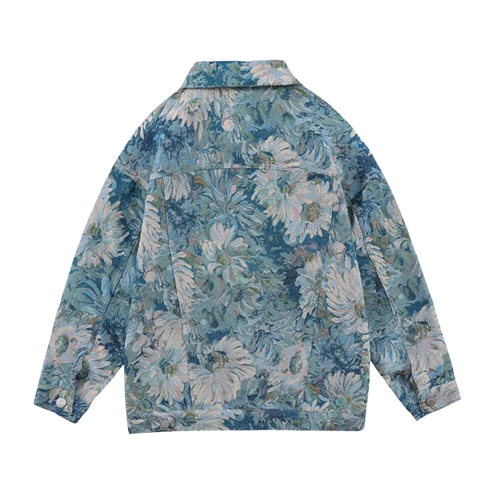Flower Denim  Jacket