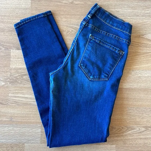 FRAME Denim Le Skinny De Jeanne Crop Blue Jeans size 25