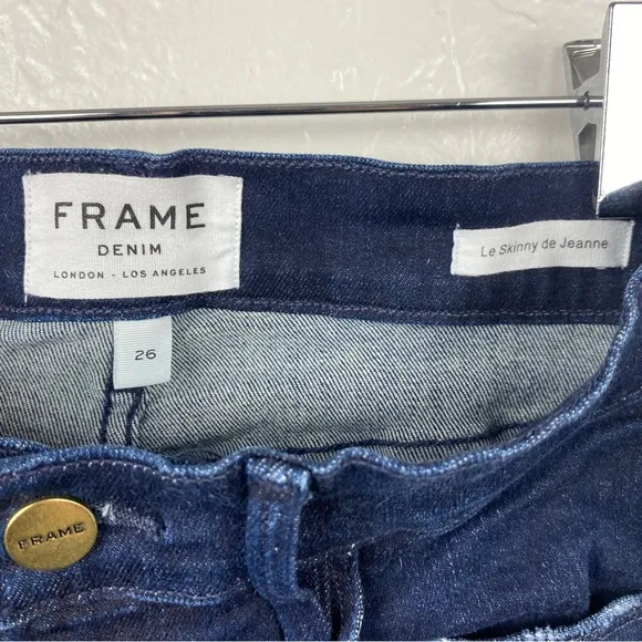 Frame Denim Le Skinny De Jeanne Lauretta dark wash jeans 26