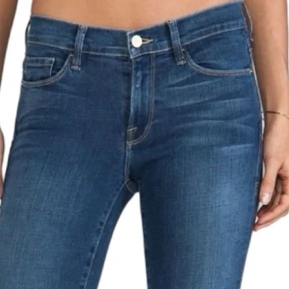 Frame Denim Le Skinny de Jeanne Women's Jeans Culver Blue Size 29 Five-Pocket