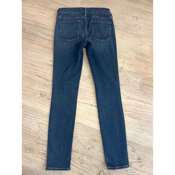 Frame Denim Le Skinny de Jeanne Women's Jeans Culver Blue Size 29 Five-Pocket