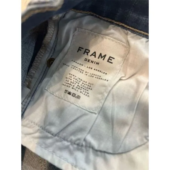 Frame Denim Le Skinny de Jeanne Women's Jeans Culver Blue Size 29 Five-Pocket