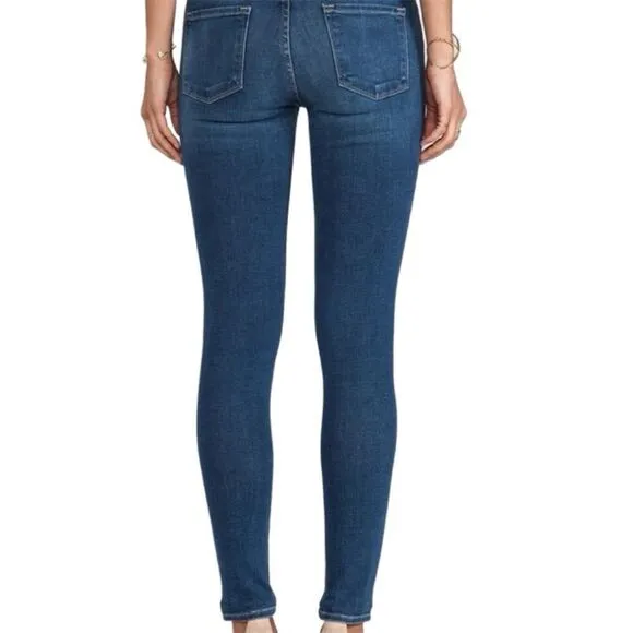 Frame Denim Le Skinny de Jeanne Women's Jeans Culver Blue Size 29 Five-Pocket