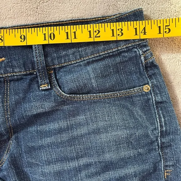 FRAME LE Cutoff Denim Cuffed Shorts in Ashcroft Wash- size 25
