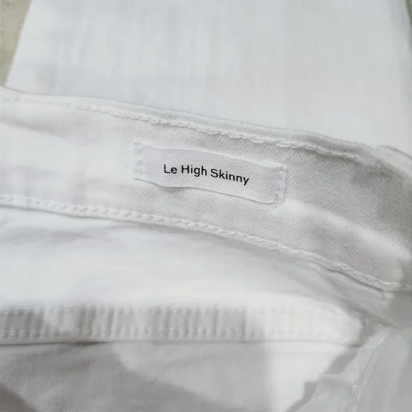 Frame Le High Skinny Jeans Size 27 Blanc White New