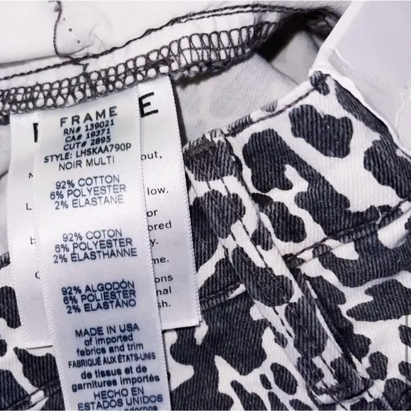 FRAMELE HIGH SKINNY ANIMAL PRINT SKINNYJEANS 26