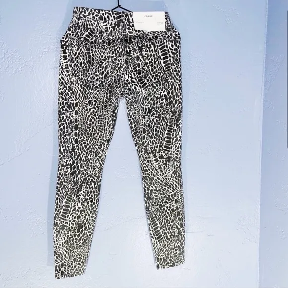 FRAMELE HIGH SKINNY ANIMAL PRINT SKINNYJEANS 26