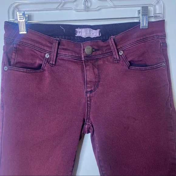 FREE PEOPLE High Rise Skinny Jeans