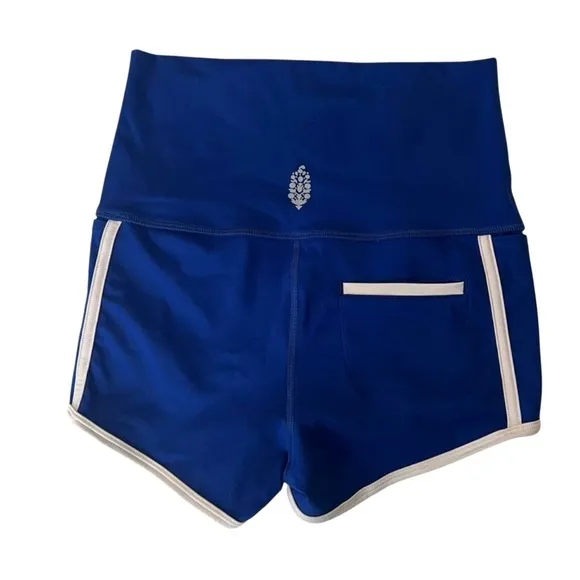 FREE PEOPLE Island Time Shorts in Bright Blue NWOT! Women's Blue Athletic Shorts
