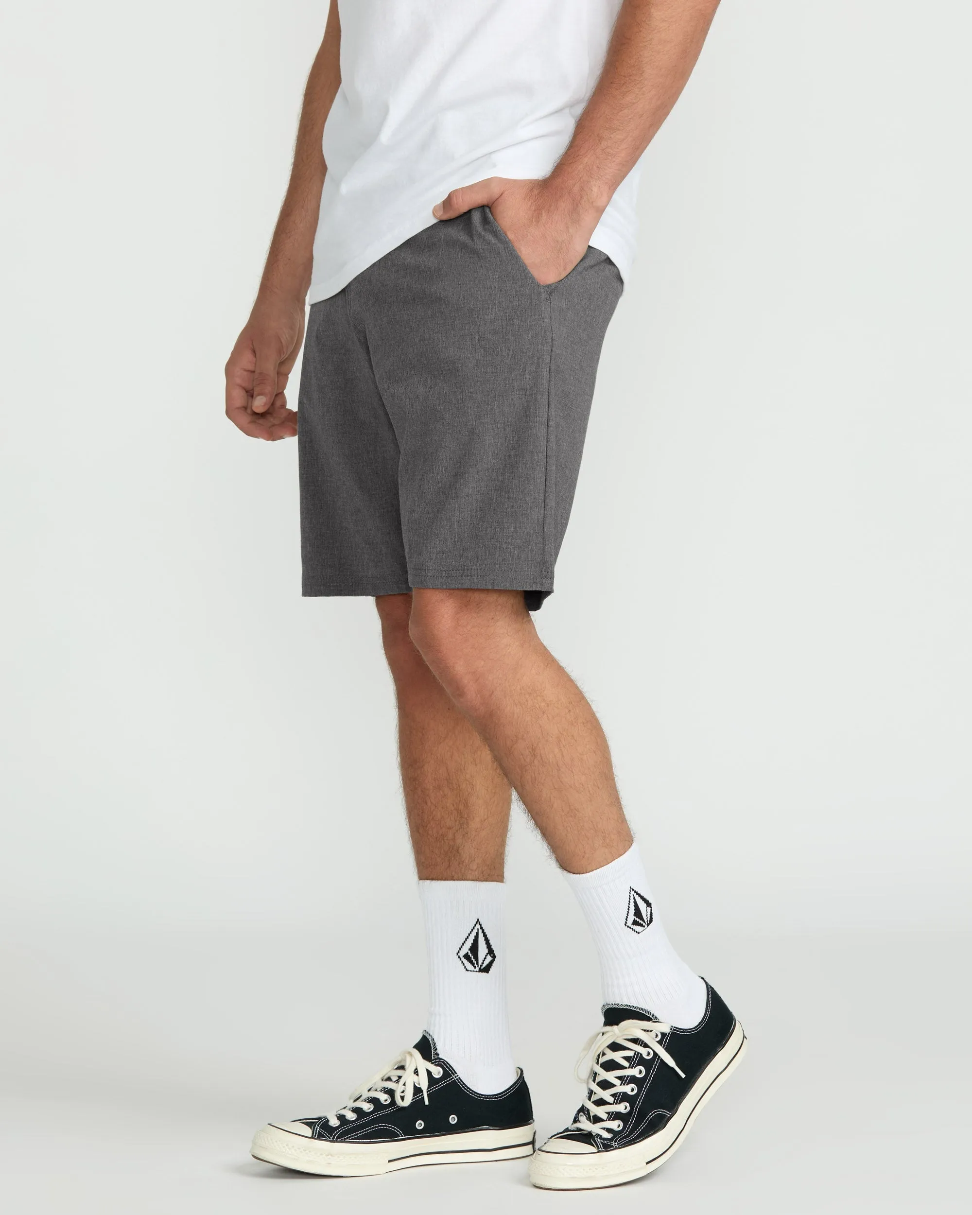 Frickin Cross Shred Static 20" Hybrid Short - CHARCOAL HEATHER