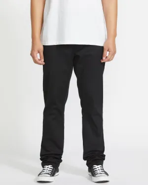 Frickin Slim Stretch Chino Trousers - BLACK