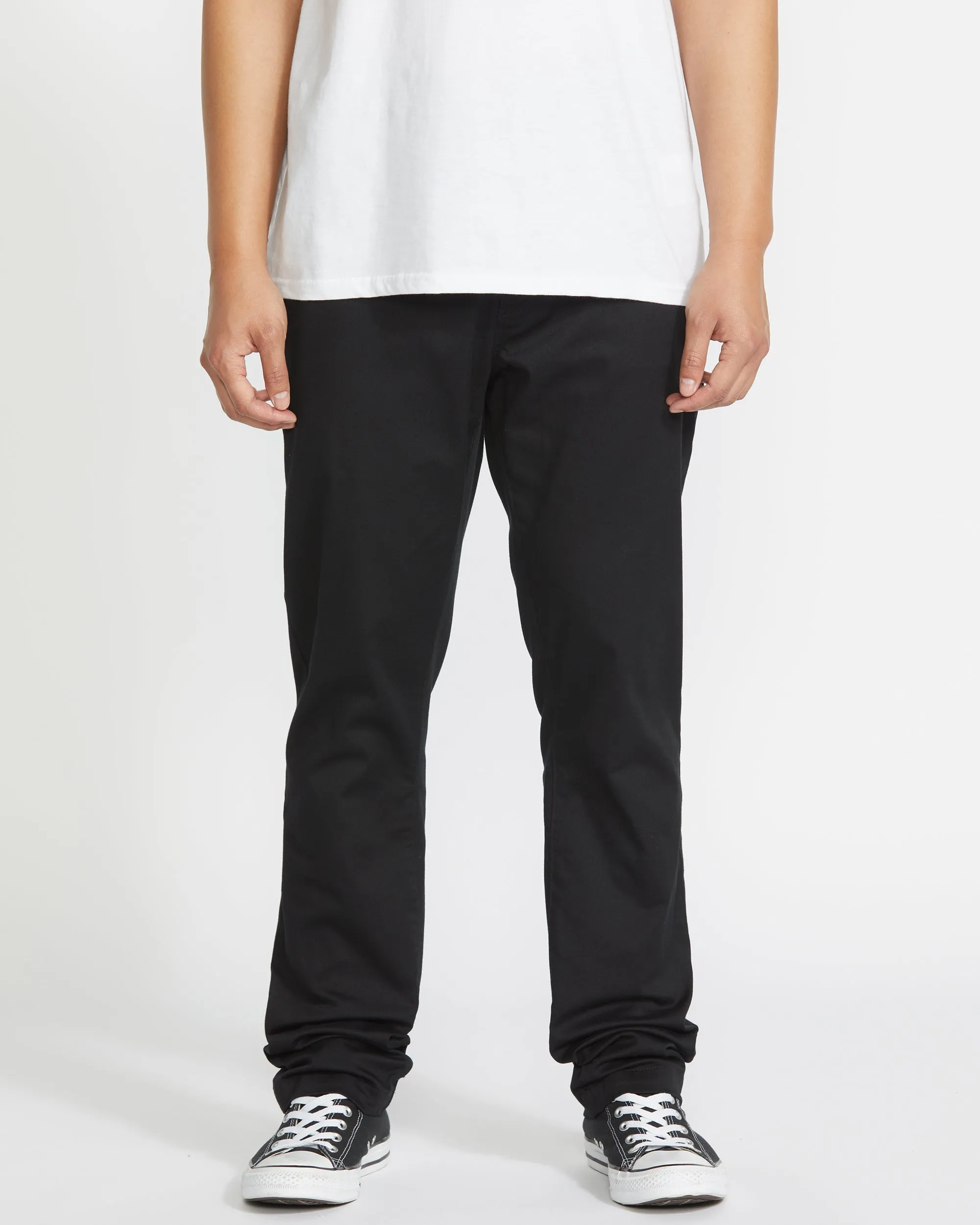 Frickin Slim Stretch Chino Trousers - BLACK