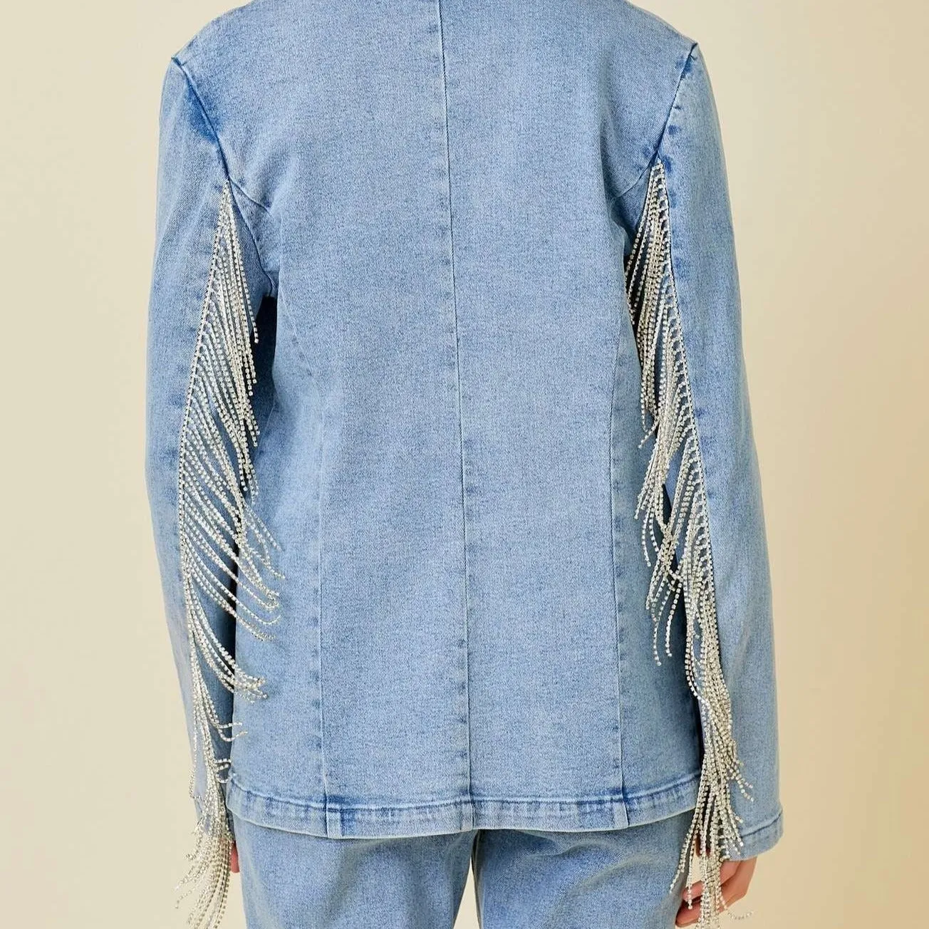 FRINGE DENIM JACKET