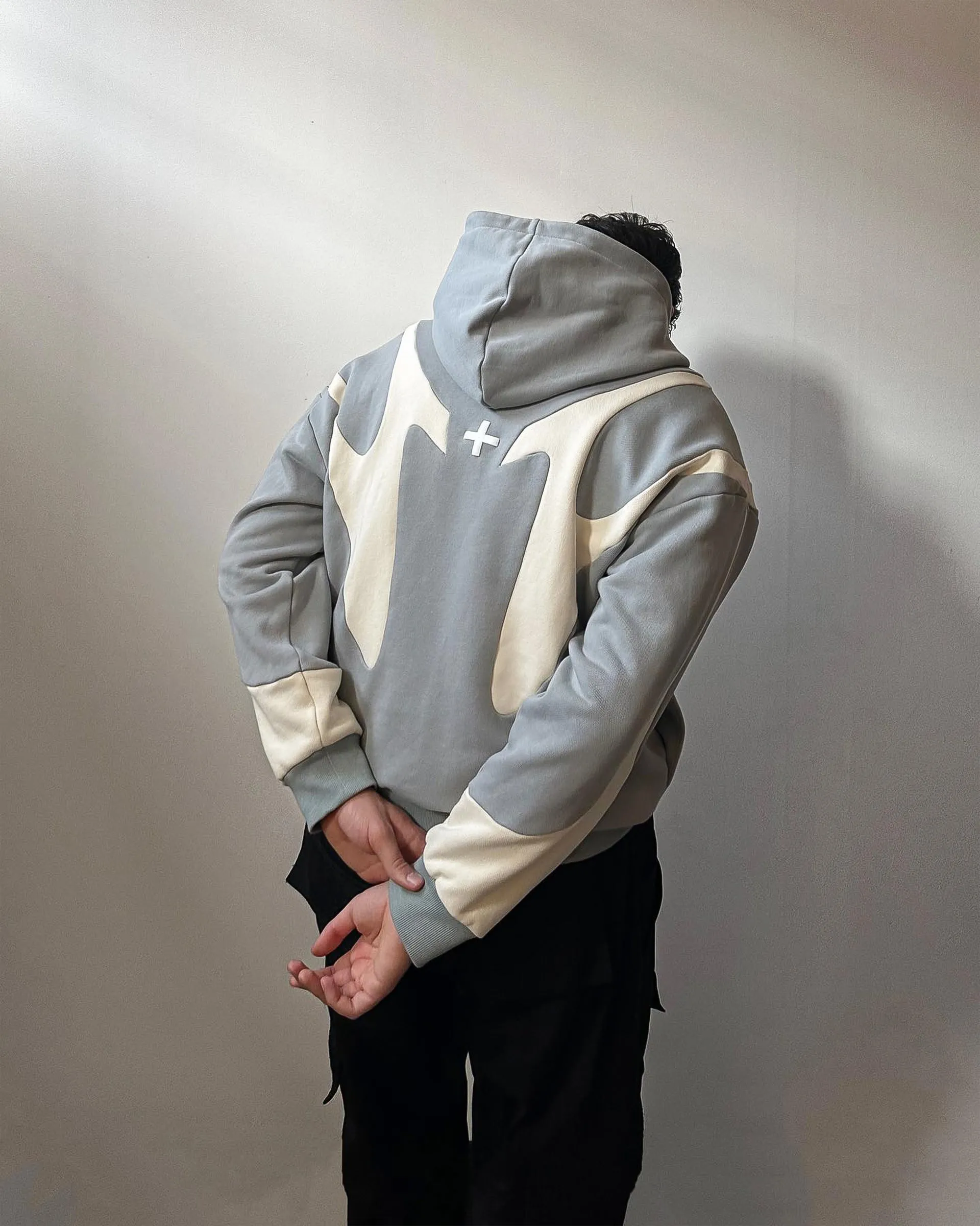 Fuse Hoodie - Grey/Light Cream